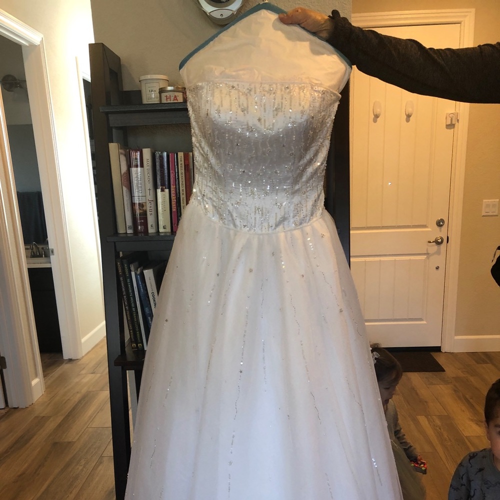 Tiffany strapless ball gown